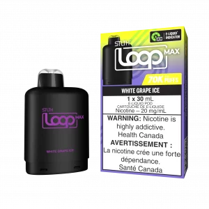 STLTH LOOP MAX 70K PUFFS Pod Pack - White Grape Ice