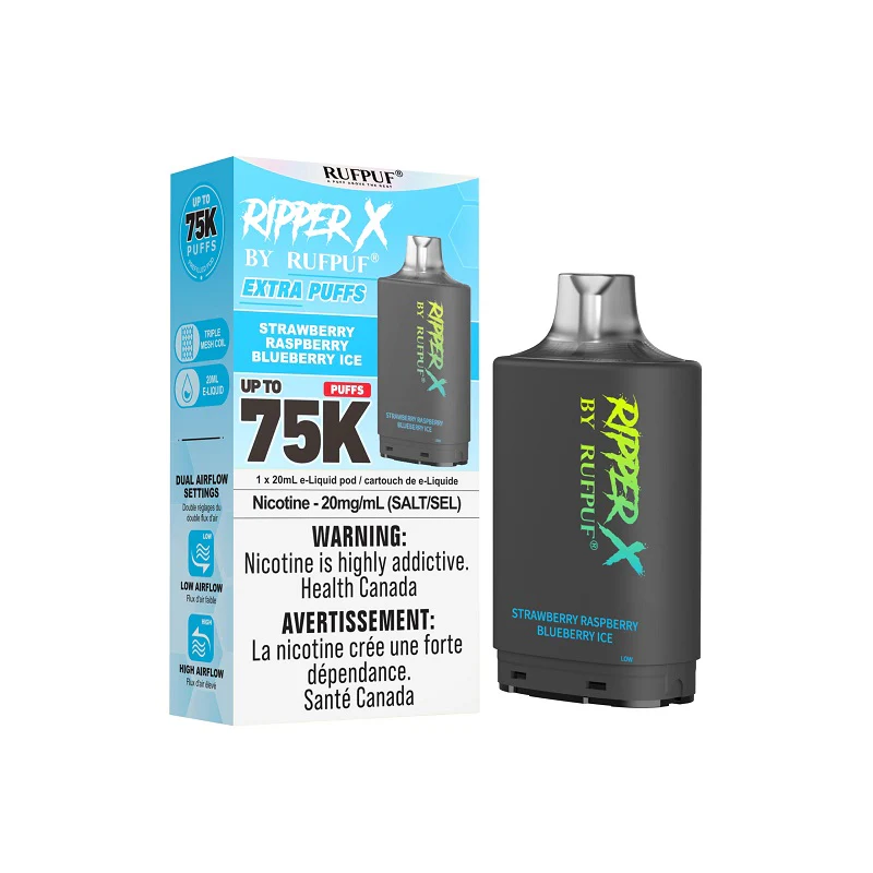 Ripper X 75K Disposable – Strawberry Raspberry Blueberry Ice