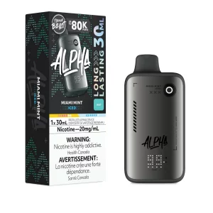 ALPHA 80K PUFFS Pod Pack - Miami Mint