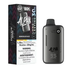 ALPHA 80K PUFFS Pod Pack - Bomb Blue Razz