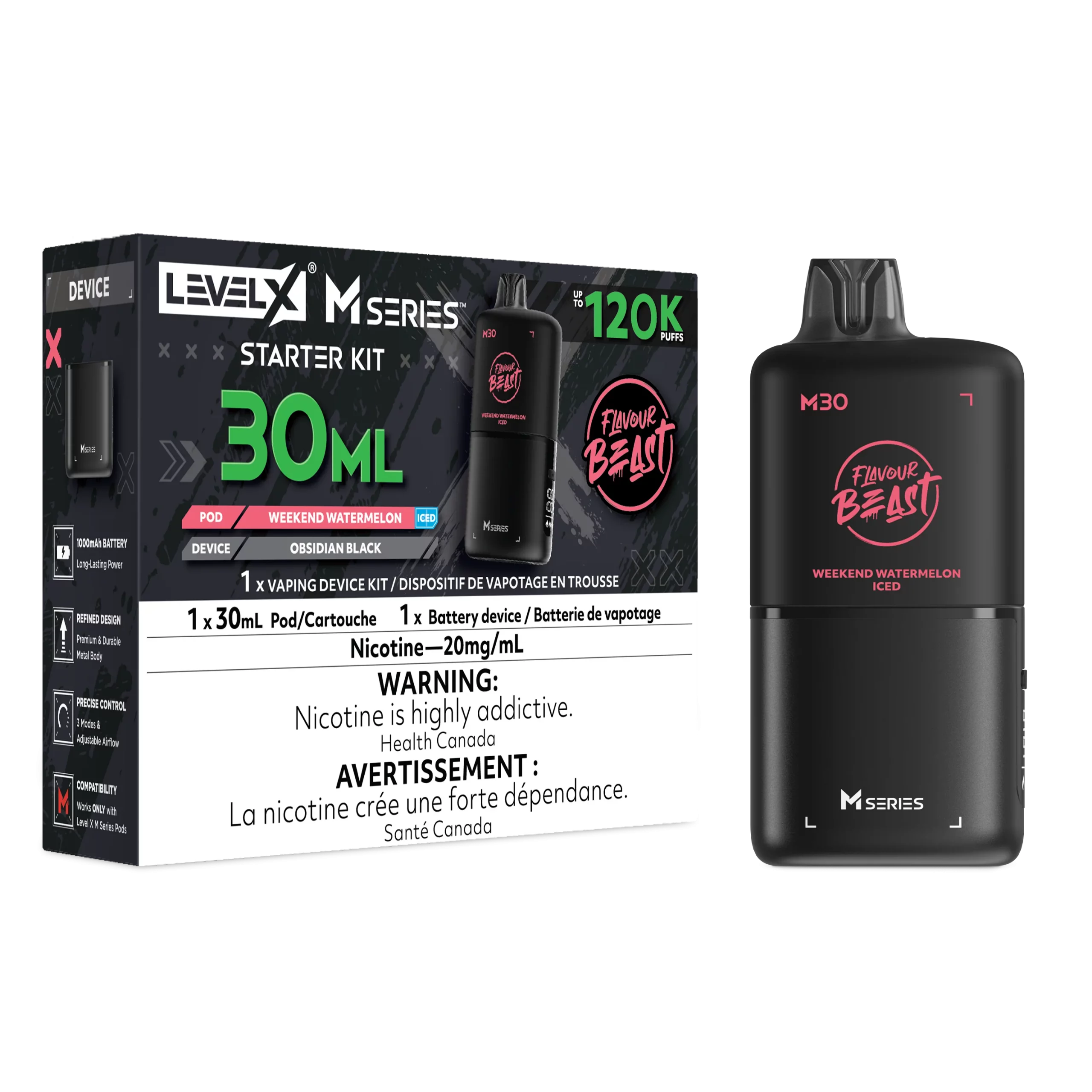 Level X M Series Starter Kit – Weekend Watermelon – 30mL