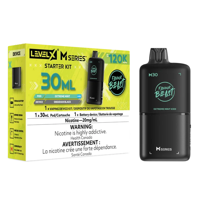 Level X M Series Starter Kit – Extreme Mint – 30mL