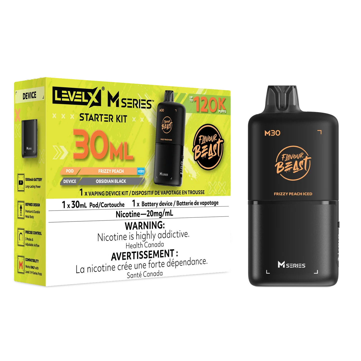 Level X M Series Starter Kit – Frizzy Peach – 30mL