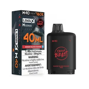 LEVEL X M40 – Bangin’ Blood Orange – 40mL – 20mg