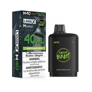 LEVEL X M40 – Gusto Green Apple – 40mL – 20mg