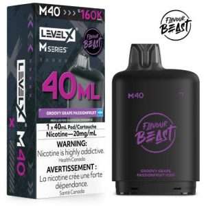 LEVEL X M40 – Groovy Grape Passionfruit – 40mL – 20mg